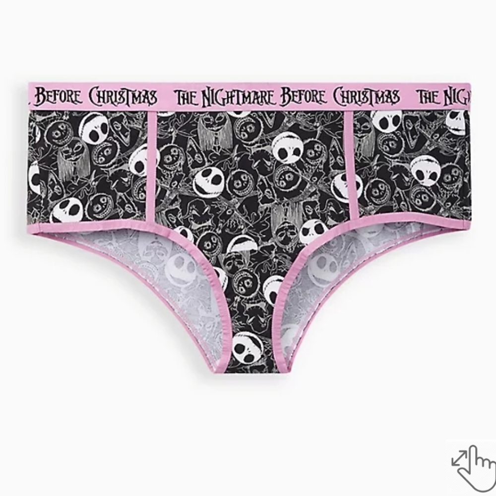 🆕️THE NIGHTMARE BEFORE CHRISTMAS CHEEKY PANTY - COTTON JACK SKELLINGTON